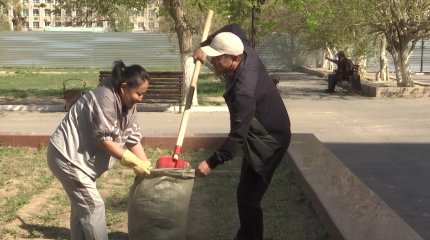 Кызылординские члены партии «AMANAT» приняли участие в эко-акции «Таза Казахстан»