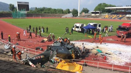 Два военных вертолета столкнулись в Малайзии