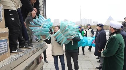 «Қайырымдылық керуені» су тасқынынан зардап шеккен аймақтарға жол тартты