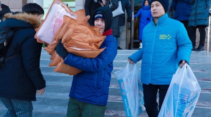 ҚХА су басқан өңірлерге гуманитарлық көмек жинау акциясын өткізді