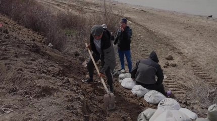 Атыраудағы Жайық жағасын бекіту жұмысына аманаттықтар да жауапты