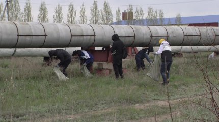 Ақбұлақ арнасына тазалық жұмыстары жүргізілді