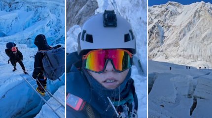 Эверест шыңына шыққан қазақ қыз таудан әлі түскен жоқ