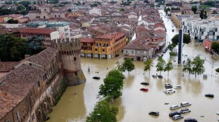 Италияның солтүстігінде су тасқыны болды