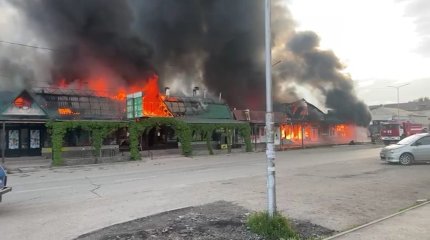 Жамбыл облысының Қордай ауылында ірі сауда үйі өртке оранды