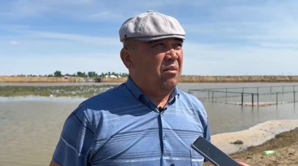 "Ер азаматтар бөгет басында" - Жалғансай ауылының тұрғыны