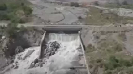 Алматы облысында Талғар өзені тасып, тас жолды су басты