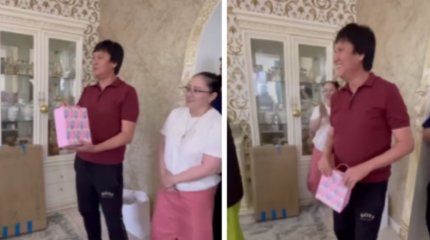 "Немере сыйлағаны үшін". Өмірқұл Айниязов келініне тосын сый жасады