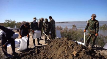Соколок арнасының бөгеттерін нығайту жұмыстары қарқынды жүріп жатыр