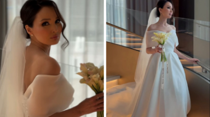 "Қайта тұрмыс құрып жатыр". Қалыңдық көйлегін киген Жұлдыз Әбдукәрімова оқырмандарын ойландырып қойды