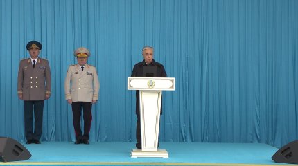 Мемлекет басшысы Қасым-Жомарт Тоқаев Ұлттық ұлан авиабазасының ашылу рәсіміне қатысты