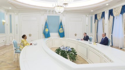 Мемлекет басшысы Конго Республикасы Президентінің  өкілі Франсуаза Жолиді қабылдады