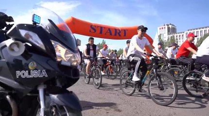 В столице прошел велопробег в поддержку борьбы с наркотиками