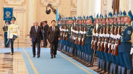 Қасым-Жомарт Тоқаев Ақордада Корея Республикасының Президенті Юн Сок Ёльді қарсы алды