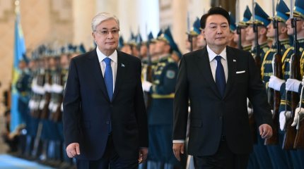 Токаев встретил президента Южной Кореи в Акорде