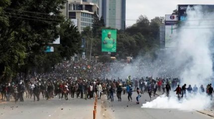 Здание парламента подожгли в Кении в знак протеста