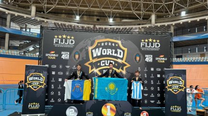 Алматинец Арнур Айдын завоевал Золотую медаль по бразильскому джиу-джитсу в Испании