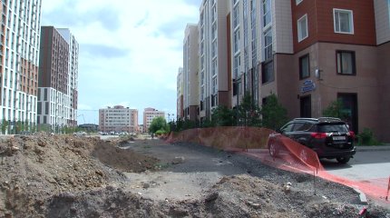 Астанада Бұқар жырау көшесін жөндеу жұмыстары 9 жылдан бері бітер емес