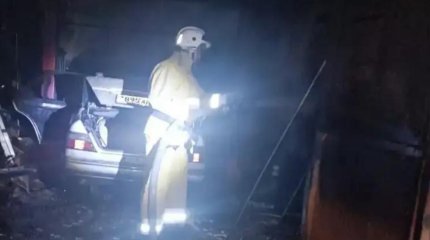 Таразда техникалық қызмет көрсету станциясында өрт шықты