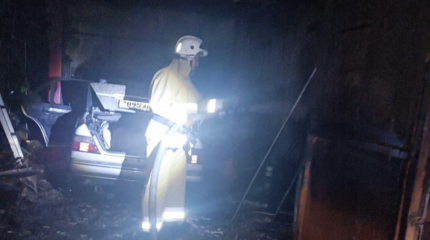 СТО загорелось в Таразе