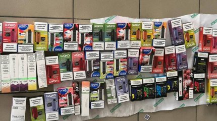 Вейпы на миллион тенге изъяли в Таразе