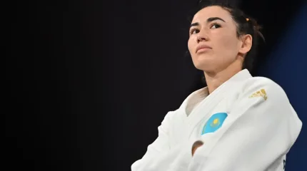 Әбиба Әбужақынова 17 секундта иппон әдісімен жеңіске жетті