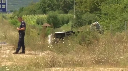 В Сербии перевернулся фургон с мигрантами: более 30 раненых