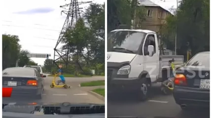 Алматыда самокат жетектеген 9 жасар баланы жүк көлігі қағып кетті