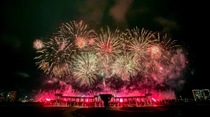 Астана аспанында отшашу атылды