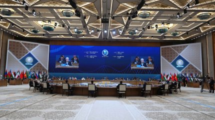 Президент: "Қазақстанның ШЫҰ-ға төрағалығы кезінде көтерген «Көпжақты диалогты нығайту – орнықты бейбітшілік пен дамуға ұмтылу» атты ұраны ортақ миссиямыздың мән-маңызын айқын көрсетеді".