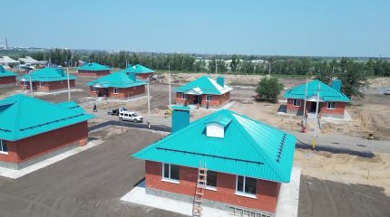 В Костанайской области завершается строительство 153 частных домов для пострадавших от паводков