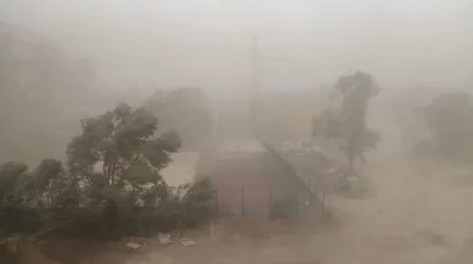 Орал қаласында шаңды дауыл соқты