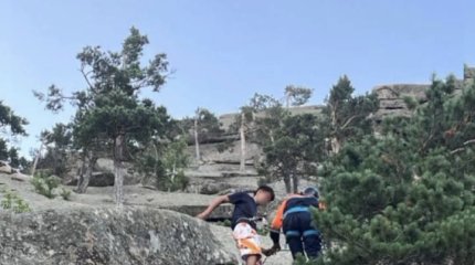 Компанию астанчан три часа снимали с горы в Бурабае