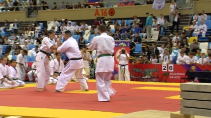 Чемпионат Азии по кекушинкай каратэ начался в Астане