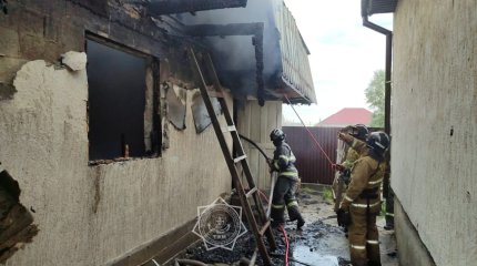 Алматы облысының өрт сөндірушілері жеке моншадағы өртті сөндірді