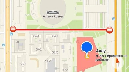 Проезд возле “Астана Арена” перекроют на день в Астане