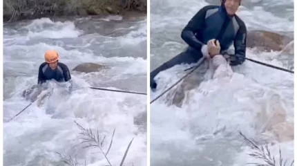 Алматы облысында ер адам тау өзеніндегі суға ағып кетті