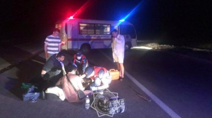 Три человека пострадали в ДТП на трассе в Карагандинской области