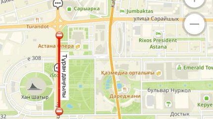 Проспект Туран частично перекроют в Астане