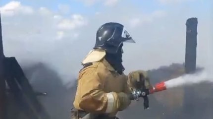 400 тюков сена сгорело у жителя Жамбылской области