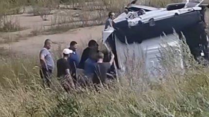 Мужчина погиб при столкновении двух грузовиков под Кокшетау (ВИДЕО)