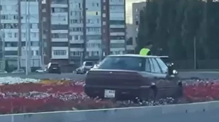 Пьяный устькаменогорец «припарковался» на клумбе