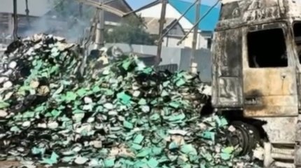 Задержан поджигатель грузовика со школьными тетрадями в Актюбинской области