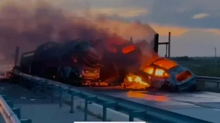 Жетісу облысында 16 көлік жанып кетті