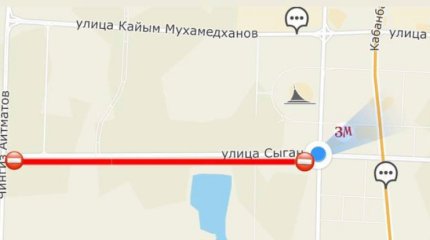 В Астане на улице Сыганак перекроют дорогу до 26 августа