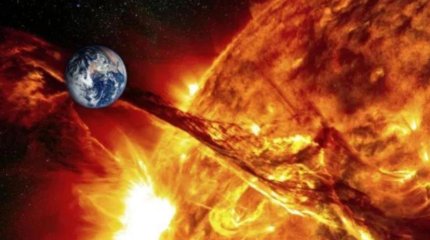 Сильные вспышки на Солнце вызовут магнитные бури в начале недели