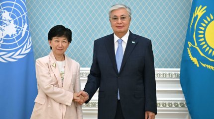 Қасым-Жомарт Тоқаев БҰҰ Бас хатшысының орынбасары, Қарусыздану мәселелері жөніндегі жоғарғы өкіл Изуми Накамицуды қабылдады