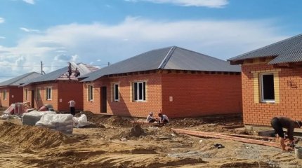 Оралда тасқыннан жапа шеккендерге арналған үйлер қалай салынып жатыр