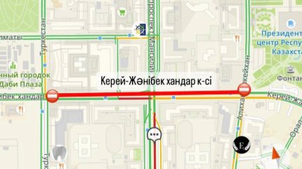 Улицу на левом берегу Астаны перекроют 31 августа