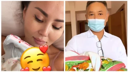 50 жасында қызды болған Баян Алагөзова перзентханадан шықты